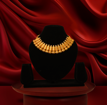 24K Gold-Plated - Imperial Gold Necklace Set with Earrings