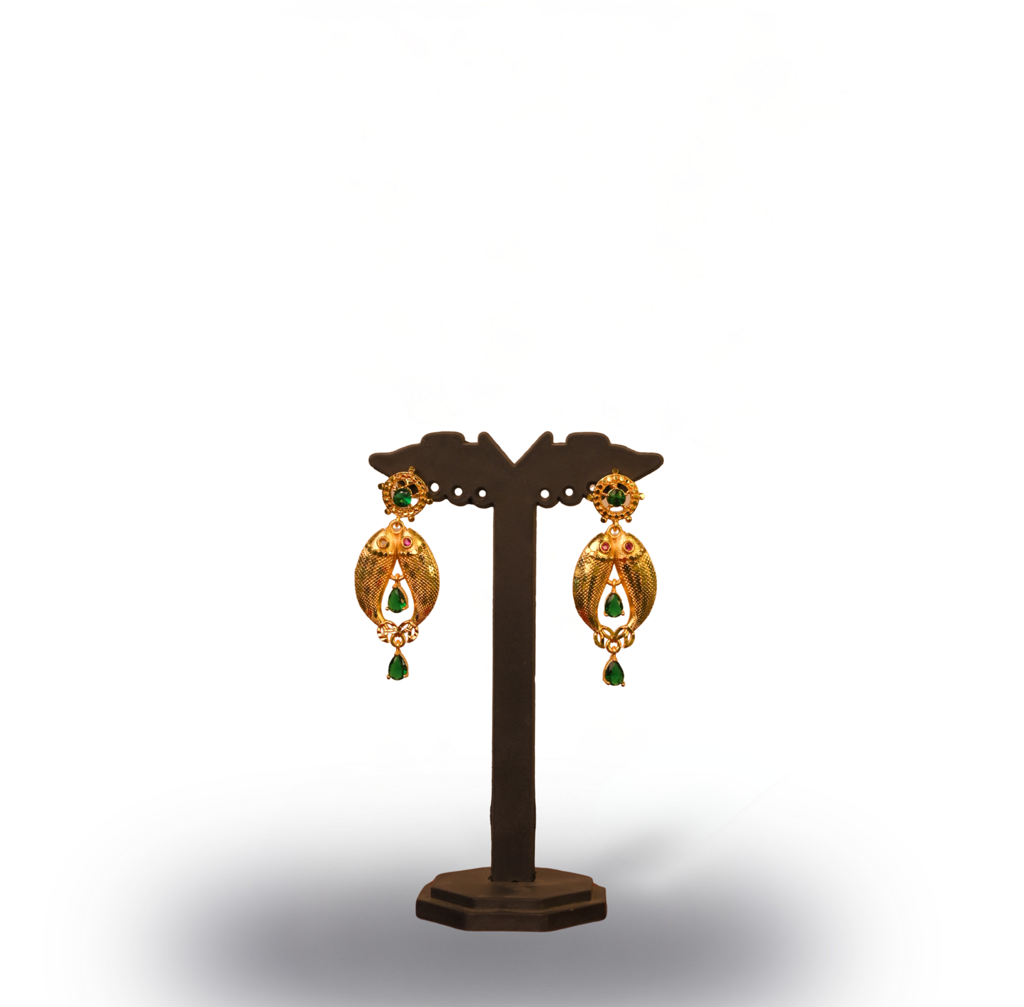 24K Gold-Plated - Royal Winged Pearl Long Sita Har Set With Earrings– Premium Costume Jewellery