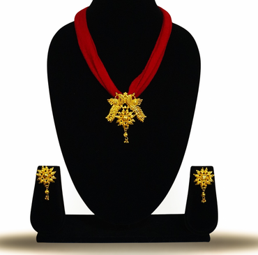 24K Gold-Plated Peacock Motif Pendant Set – Exquisite Craftsmanship & Regal Charm