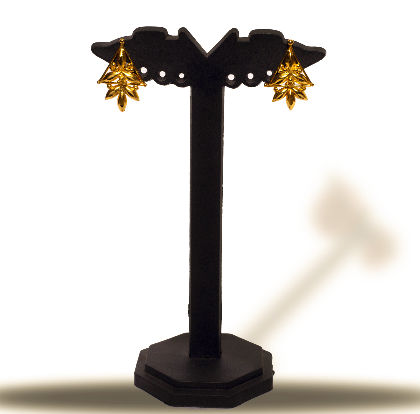24K Gold-Plated Traditional Chatai Necklace Set with Earrings