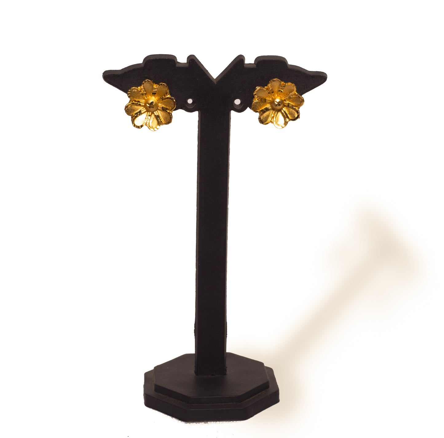 Floral Stone Fusion Pearl Choker Set – 24K Gold-Plated choker with Earrings