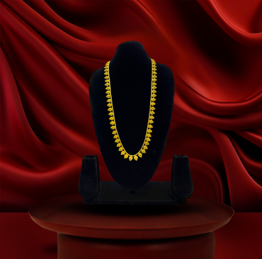 24K Gold-Plated - Classic Petal U-Har Jewellery Set with Earrings