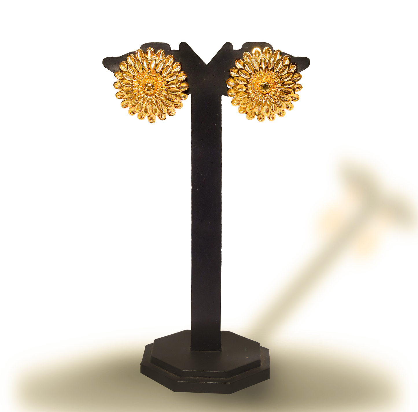 24K Gold-Plated Traditional Bengali Bridal Sunflower long Set