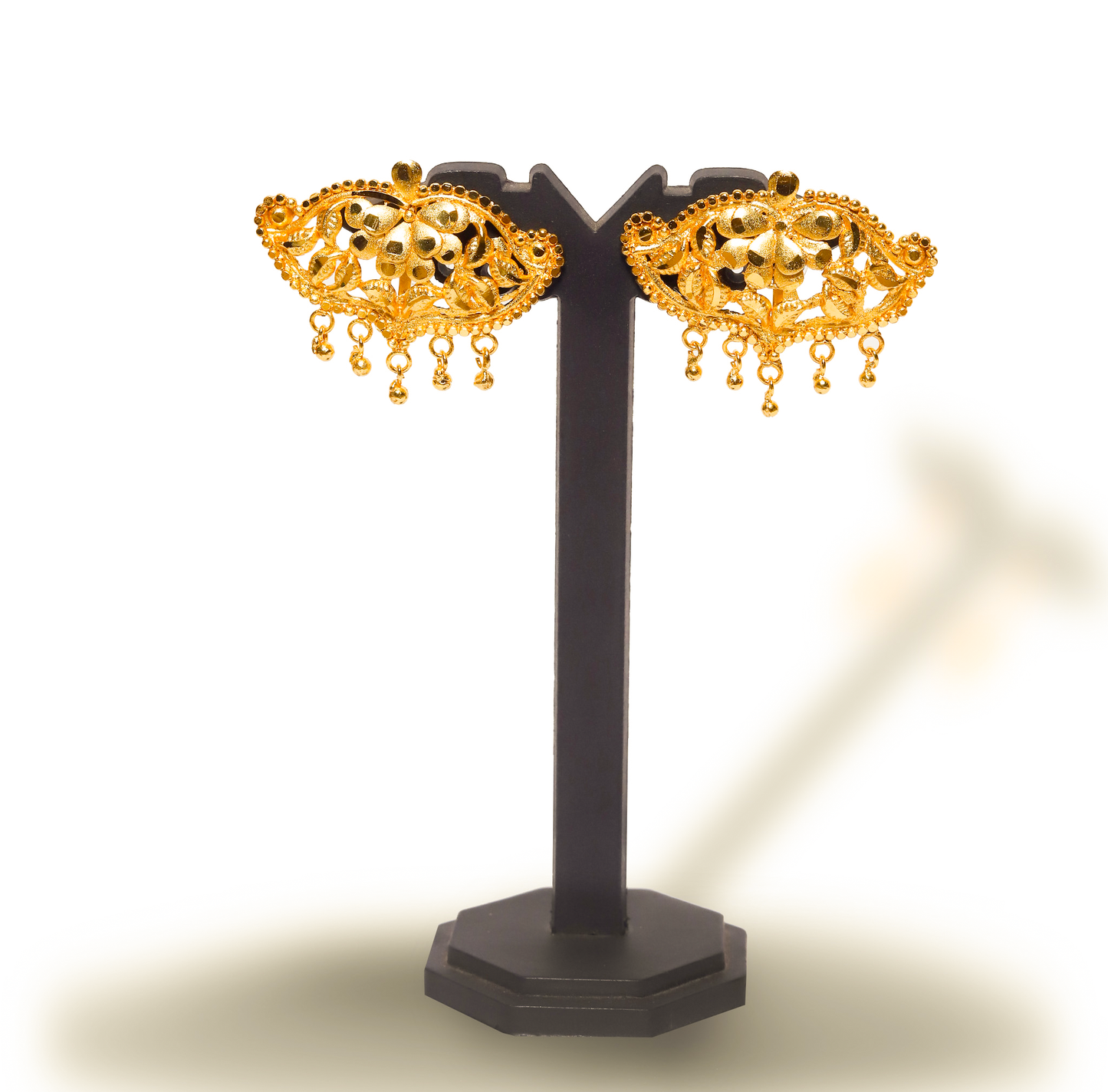 24K Gold-Plated Double-Pendant partywear necklace set