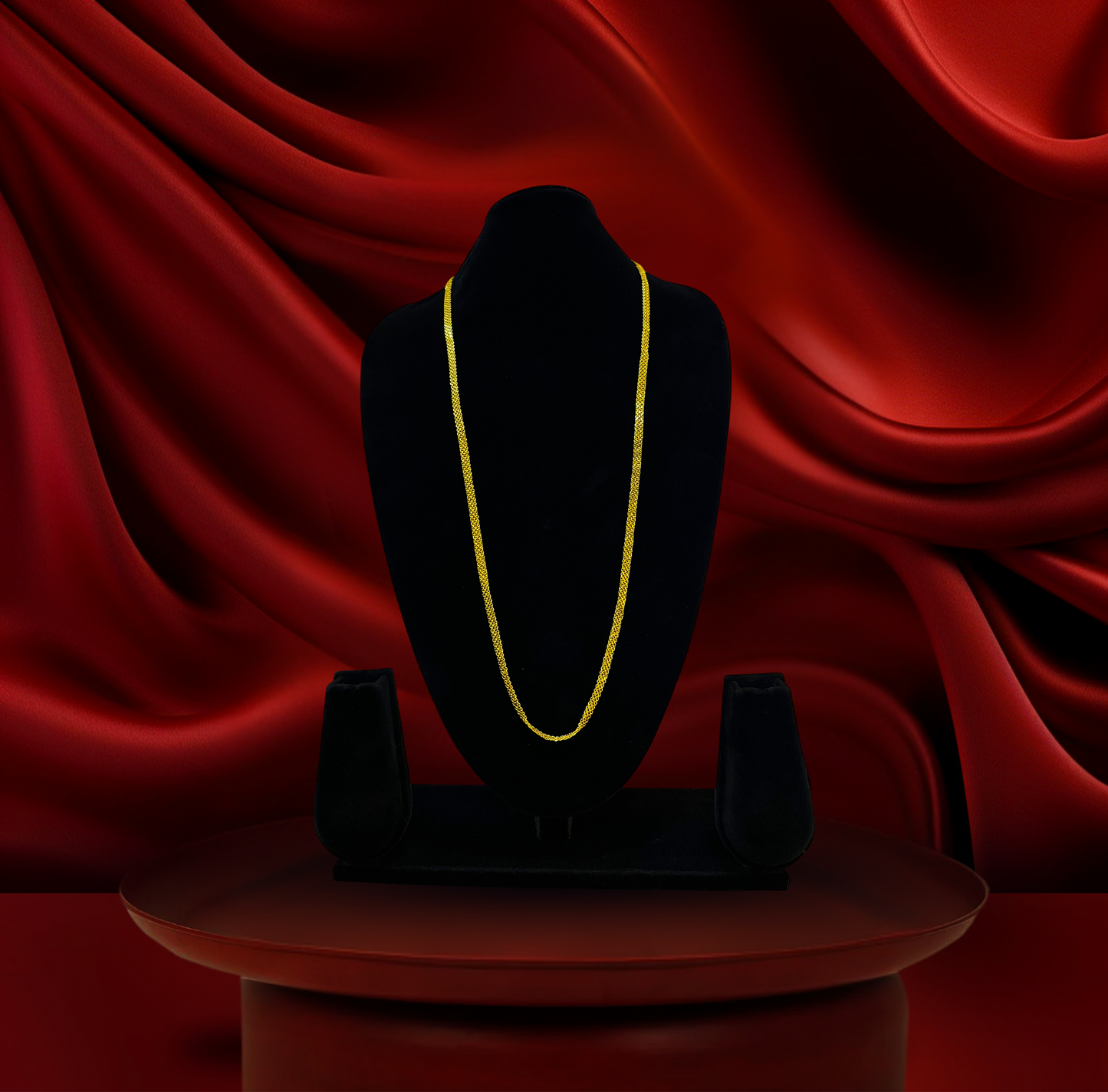 24K Gold-Plated - 30 Inch Elegant Singapore Chain