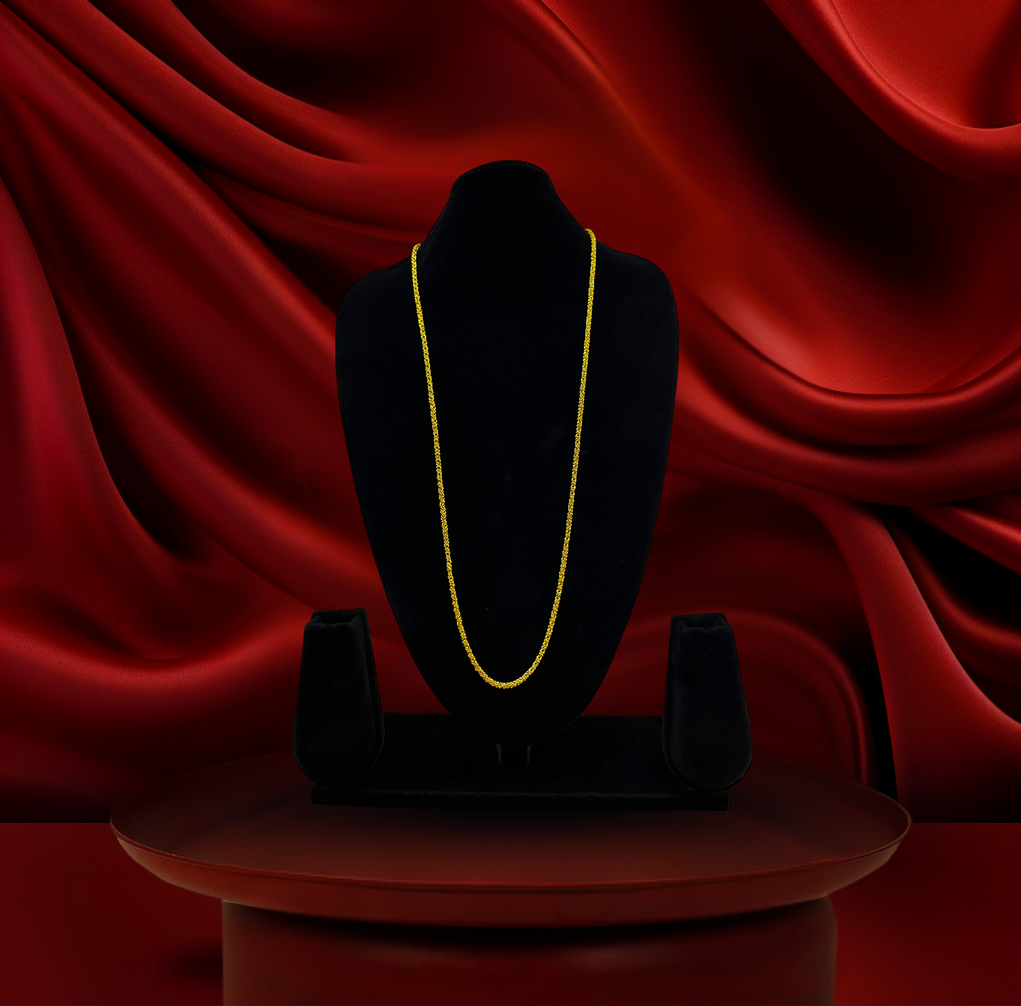 24K Gold-Plated - 32 Inch Premium Twist Chain