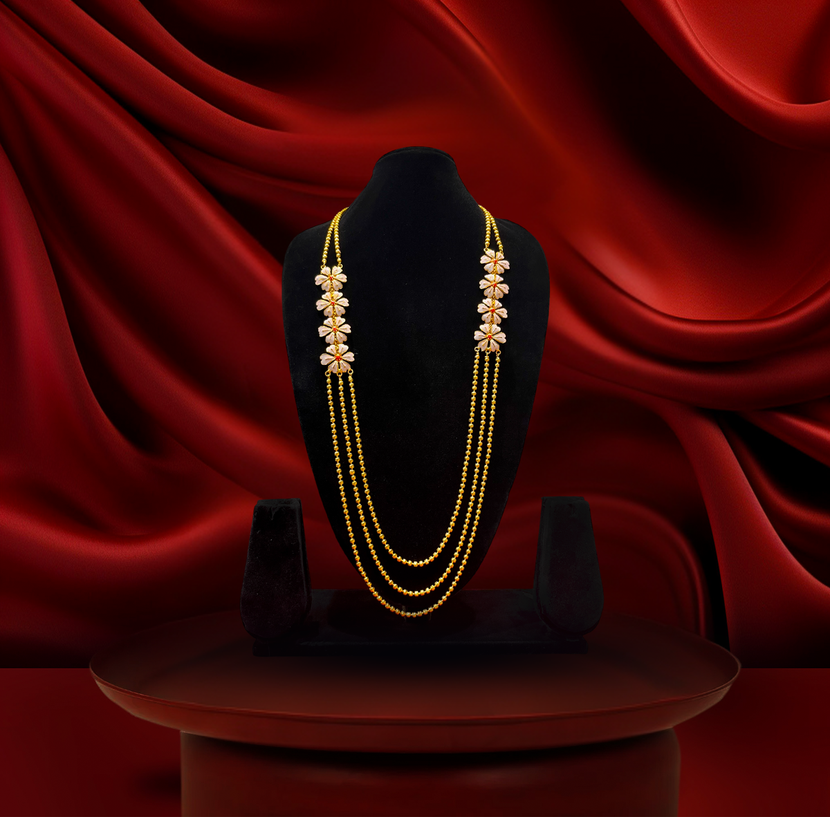 24K Gold-Plated - Mayer Sporsho Siuli Lahari Special Collection Set with Earrings