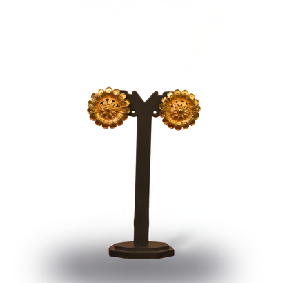 24K Gold-Plated - Golden Diva Bridal Necklace Set with Earrings