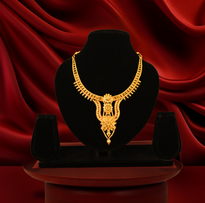 24K Gold-Plated - Heritage Floral Necklace Set