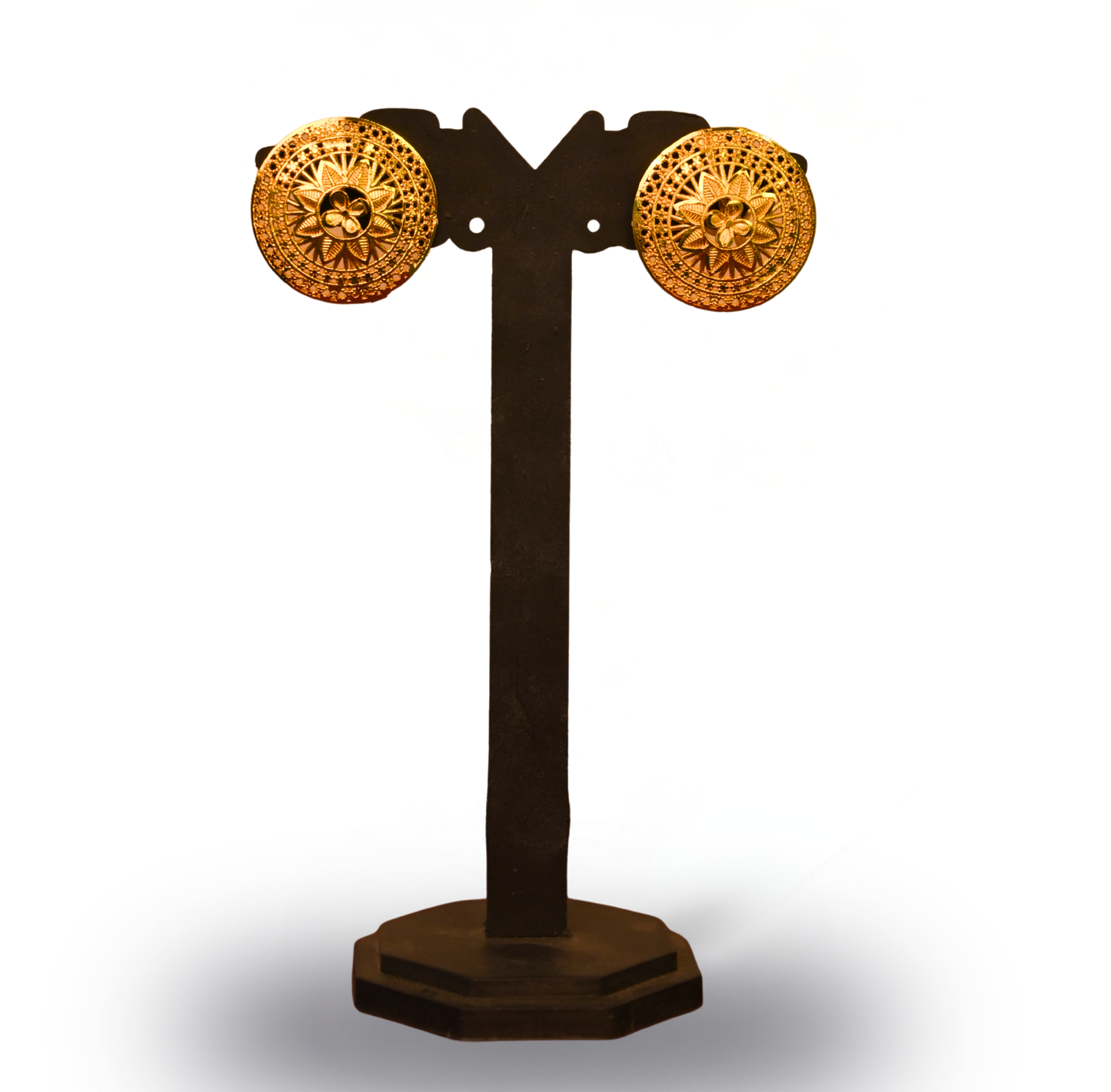 24K Gold-Plated -Majestic Four-Layer Golden Lohori Set With Earrings