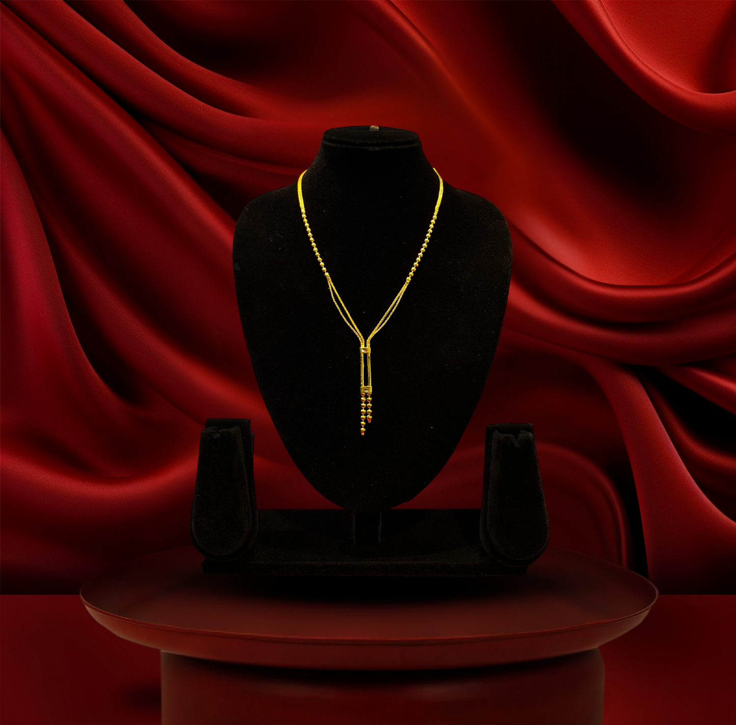 24K Gold-Plated - Luxe Chain Drop Necklace & Earrings Set
