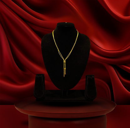 24K Gold-Plated - Luxe Chain Drop Necklace & Earrings Set