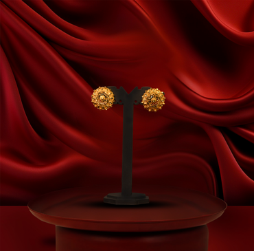 24K Gold-Plated - Classic Traditional Gold Plated Necklace Set With Earrings