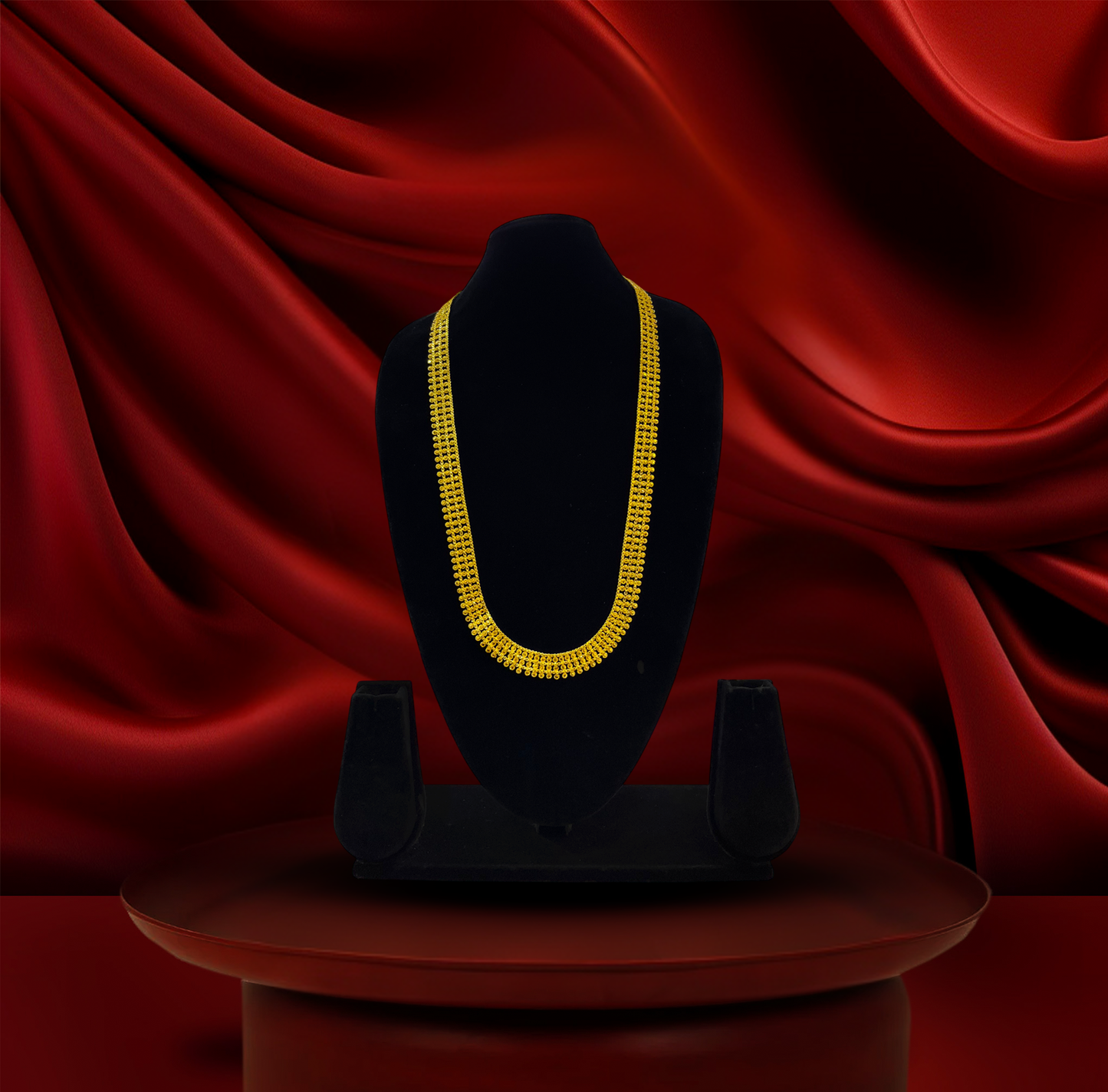 24K Gold-Plated - Classic Gold Elegance Necklace Set with Earrings