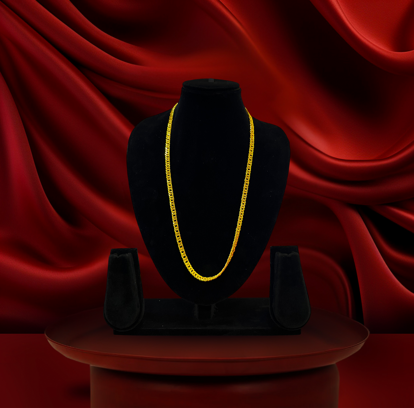 24K Gold-Plated - 24 Inch Premium Curb Chain