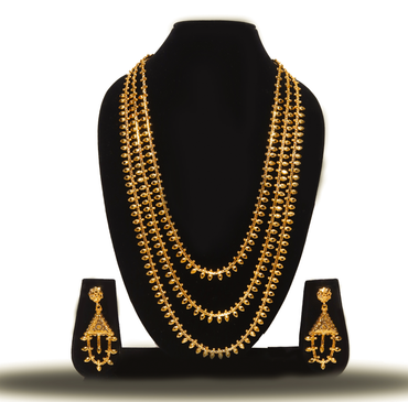 24K  Gold-Plated Multi-Layer Long Haar Set