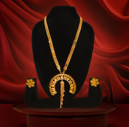 24K Gold-Plated Traditional Bengali Bridal Sita Haar Set
